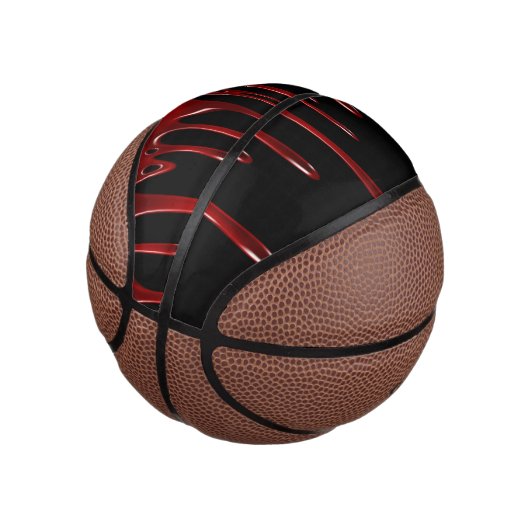 Falln Blood Drivers zwart Mini Basketbal (Schuin)
