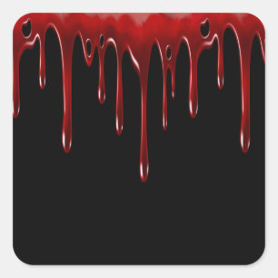 Falln Blood Drivers zwart Vierkante Sticker