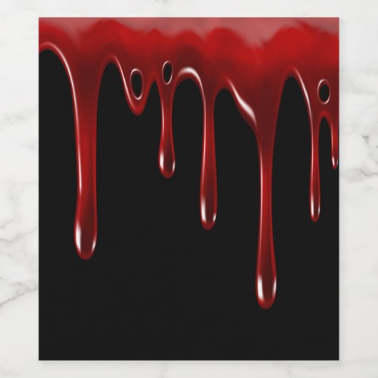 Falln Blood Drivers zwart Wijn Etiket (Enkel label)