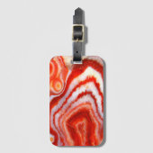 Falln Blood Orange Agate. Bagagelabel (Voorkant (verticaal))