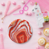 Falln Blood Orange Agate. Papieren Bordje (Feest)