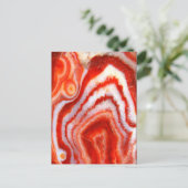 Falln Blood Oranje Agate Briefkaart (Staand voorkant)
