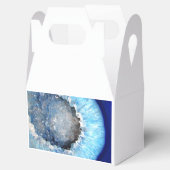 Falln Blue Crystal Geode Bedankdoosjes (Geopend)