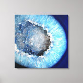 Falln Blue Crystal Geode Canvas Afdruk (Voorkant)