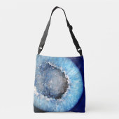 Falln Blue Crystal Geode Crossbody Tas (Achterkant)