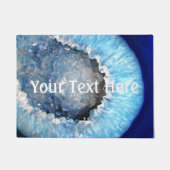 Falln Blue Crystal Geode Deurmat (Voorkant)
