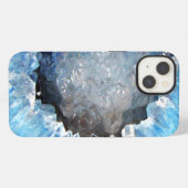 Falln Blue Crystal Geode iPhone Hoesje (Achterkant horizontaal)