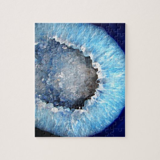 Falln Blue Crystal Geode Legpuzzel (Verticaal)