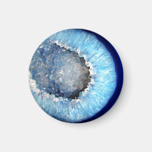 Falln Blue Crystal Geode Magneet