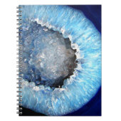 Falln Blue Crystal Geode Notitieboek (Voorkant)