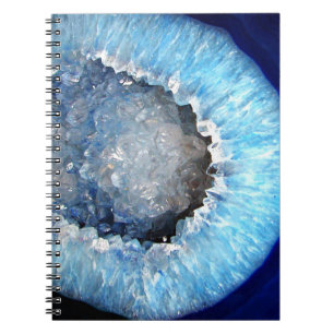 Falln Blue Crystal Geode Notitieboek
