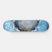 Falln Blue Crystal Geode Persoonlijk Skateboard (Horizontaal)