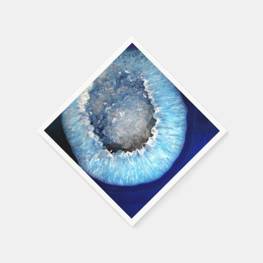 Falln Blue Crystal Geode Servetten (Hoek)