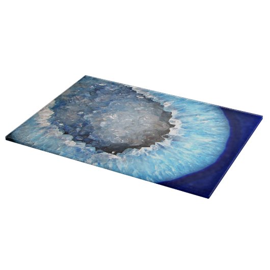 Falln Blue Crystal Geode Snijplank (Hoek)