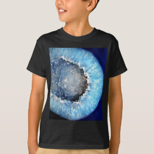 Falln Blue Crystal Geode T-shirt