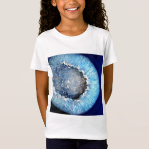 Falln Blue Crystal Geode T-shirt