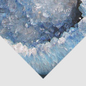 Falln Blue Crystal Geode Tissuepapier (Detail)