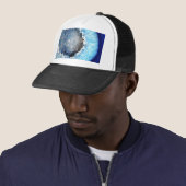 Falln Blue Crystal Geode Trucker Pet (In situ)
