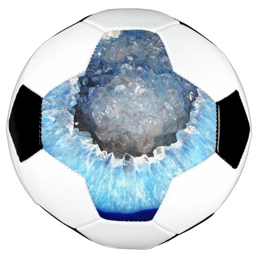 Falln Blue Crystal Geode Voetbal (Gedraaid)