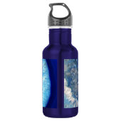 Falln Blue Crystal Geode Waterfles (Achterkant)