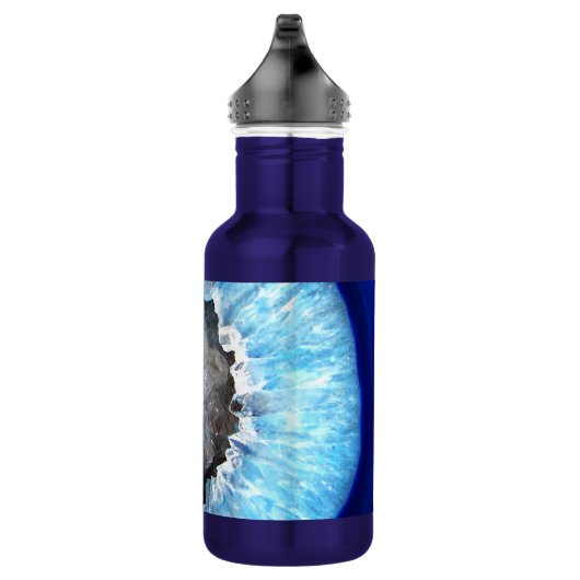 Falln Blue Crystal Geode Waterfles (Rechts)