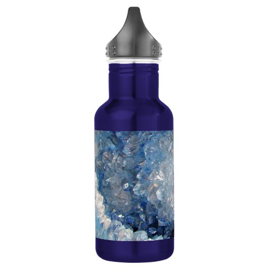 Falln Blue Crystal Geode Waterfles (Links)