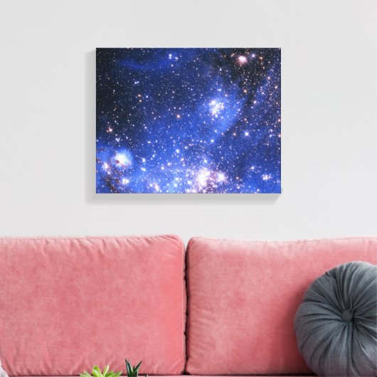 Falln Blue Embrionic Stars Canvas Afdruk (Insitu (Woonkamer))