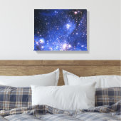 Falln Blue Embrionic Stars Canvas Afdruk (Insitu (Slaapkamer))