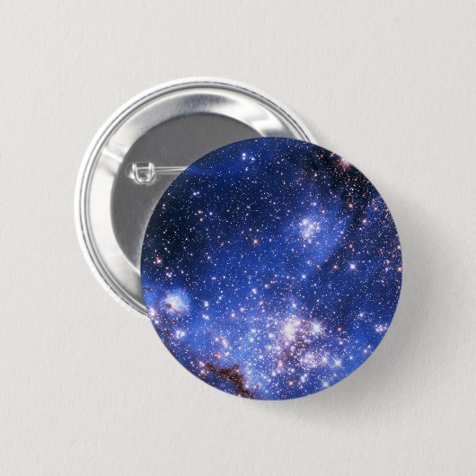 Falln Blue Embrionic Stars Ronde Button 5,7 Cm (Voorkant /achterkant)