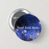 Falln Blue Embrionic Stars Ronde Button 5,7 Cm (Voorkant /achterkant)