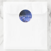 Falln Blue Embrionic Stars Ronde Sticker (Tas)