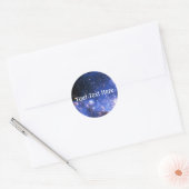 Falln Blue Embrionic Stars Ronde Sticker (Envelop)