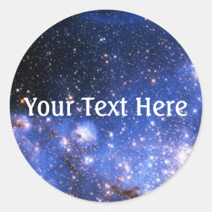 Falln Blue Embrionic Stars Ronde Sticker