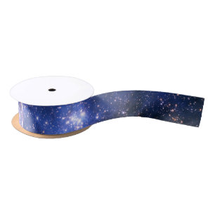 Falln Blue Embrionic Stars Satijnen Lint