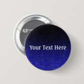 Falln Blue en Black Glitter Gradient Ronde Button 5,7 Cm (Voorkant /achterkant)