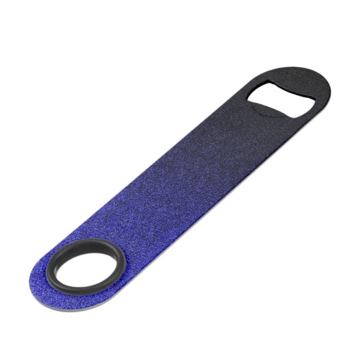 Falln Blue en Black Glitter Gradient Speed Flessenopener (Voorkant Gekanteld)