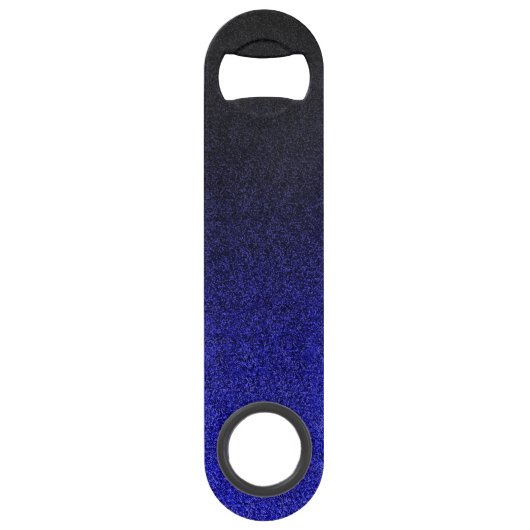 Falln Blue en Black Glitter Gradient Speed Flessenopener (Achterkant)