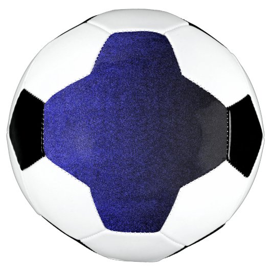 Falln Blue en Black Glitter Gradient Voetbal (Gedraaid)