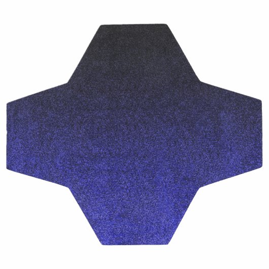 Falln Blue en Black Glitter Gradient Voetbal (Enkel)