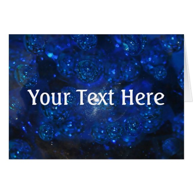 Falln Blue Glass Bubbles (Voorkant Horizontaal)