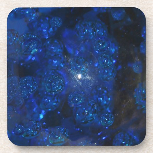 Falln Blue Glass Bubbles Bier Onderzetter (Voorkant)
