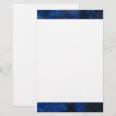 Falln Blue Glass Bubbles Briefpapier (Voorkant / Achterkant)
