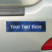 Falln Blue Glass Bubbles Bumpersticker (Op auto)