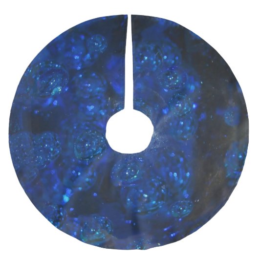 Falln Blue Glass Bubbles Kerstboom Rok (Voorkant)