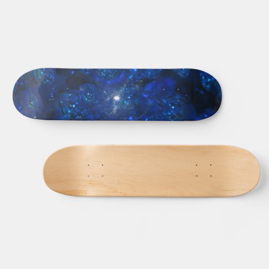 Falln Blue Glass Bubbles Persoonlijk Skateboard (Horizontaal)
