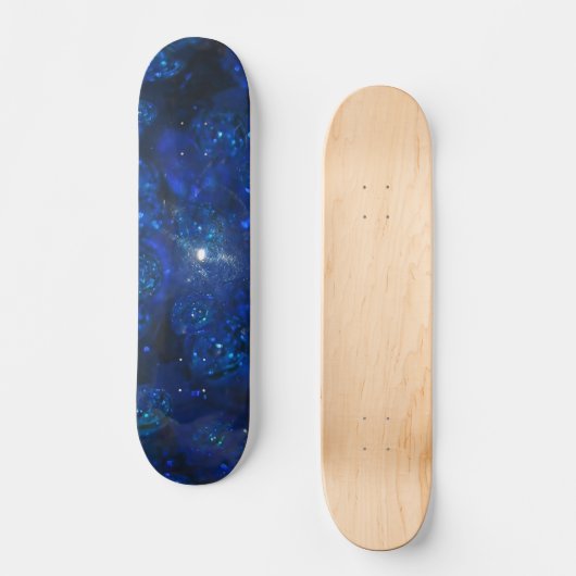 Falln Blue Glass Bubbles Persoonlijk Skateboard (Voorkant)