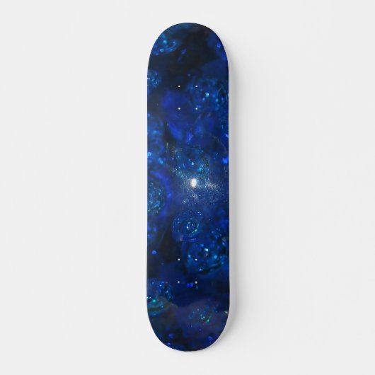 Falln Blue Glass Bubbles Persoonlijk Skateboard (Voorkant)