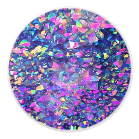 Falln Bubble Crystals Keramische Knop (Voorkant)