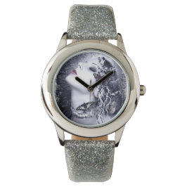 Falln Butterfly Originele Kunst Horloge