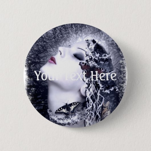 Falln Butterfly Ronde Button 5,7 Cm (Voorkant)